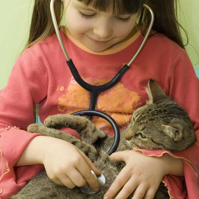 Girl with Cat